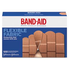 Band-Aid Johnson & Johnson Band-Aid, Flexible Fabric, 100-Count Boxes
