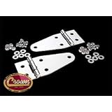 1976-1986 Jeep Cj Stainless Hood Hinges by Crown Remanufacturing