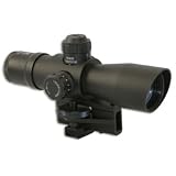 New Ncstar Mark III Tactical Scope Series 4x32 Compact Red/Green Illuminated Rangefinder AR15 Mount