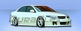 2004-2008 Acura TSX Raven Kit - Includes Raven Front Bumper (100545), Raven Rear Bumper (100546), and Raven Side Skirts (100547).
