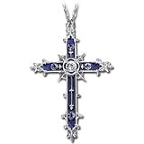Purple Vatican Cross - Alchemy Gothic Pendant Necklace