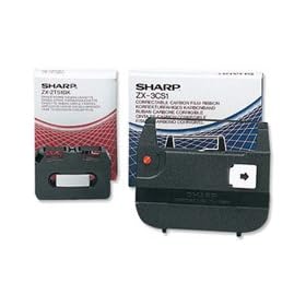 Sharp Ribbon Cassette Single Strike Film Black [for Fontwriter Series] Ref ZX2TS1BK [Pack 2]