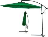 from Hamble Distribution ltd Redwood Leisure 3m Banana Steel Frame Parasol - Green Model BB-UB102G