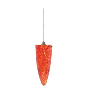 Nuvo Lighting Halogen Brushed Nickel Molten Lava Cone Mini Pendant by Nuvo Lighting