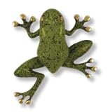 Bright Green Tree Frog Door Knocker