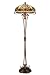 Dale Tiffany TF101116 Boehme Floor Lamp, Antique Bronze/Sand and Art Glass Shade