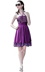 A-line Satin/Silk/Viscose Halter Sleeveless Ruched Beaded Sequined Prom Dress/Party Dress 