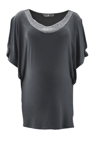bellybutton Damen Umstandsmode/ Shirt & Top 10229-00-71210, Sakuri, antharcite, Gr. (S), G Preisvergleich