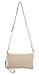 Proya Collection Classic Soft Woven Leather Wristlet Clutch, BLACK