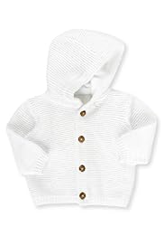 Pure Cotton Chunky Knit Hooded Cardigan
