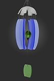 Goose Rocks Designs Quimby Handcrafted Stained Glass Wind Chime