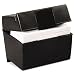 Esselte Pendaflex 01461 4 x 6 Plastic Index Card File Box with Top Groove 400-Card Capacity