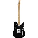 Cheap Fender Blackout Telecaster : Electric Guitar Black Maple Fretboard