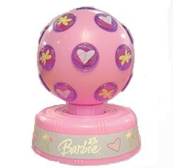 Childrens Toyshop  Third Party New : Barbie 'Hearts & Flowers' Disco Ball  - Night Light - Glows a Gentle Light around