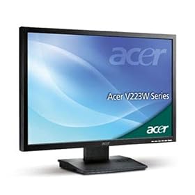 ACER V223WBBD 22" WIDESCREEN BLACK TFT MONITOR VGA & DVI-D 5ms