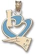 New England Patriots "I Heart Logo" 3/4" Enamel Enamel Pendant