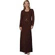 Copper Chiffon Formal Evening Dress with Jacket - Mother of Bride & Groom Dress. Mothers Dress Gown. Womens Long Evening Gown by Sean Collection (7279)