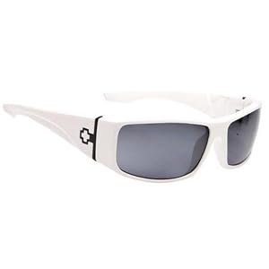 Spy Cooper XL Men's Sunglasses - White Frame / Grey Lens