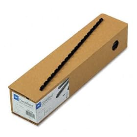 CombBind Standard Spines, 1/4 Diameter, 25 Sheet Capacity, Navy Blue, 100/Box