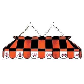 Cincinnati Reds 40 STAINED GLASS POOL BILLIARD TABLE LAMP LIGHT