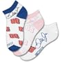 For Bare Feet Dale Earnhardt, Jr. Three Pack Women's Socks - Dale Earnhardt, Jr Medium