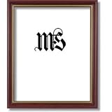 8x10 / 8'' x 10'' Frame for Picture Photo or Diploma, Solid Wood, Brown & Gold, style #608
