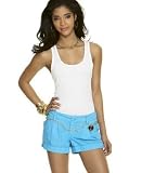 Baby Phat - Baby Phat Studded Scoopneck Tank Top & Hot Shorts with Chain Belt