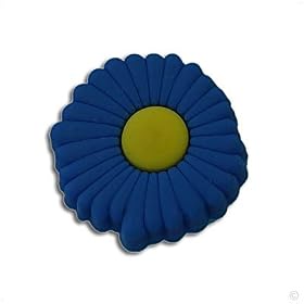 Marguerite bleue - Style your Crocs Shoe Charm #1056, Bijoux Chaussure pour Sabots, Clogs ..