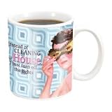 CLEANING house RETRO Humor TEA coffee MUG Cup ART NEW