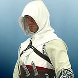 Assassin's Creed Altair Over Tunic with Hood - White, Large/XL