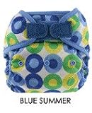 Blueberry Diaper Coveralls - Hook/Loop - Blue Summer