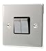 Kitchen & Housewares : POLISHED CHROME 2 GANG 2 WAY 6 AMP LIGHT SWITCH C304PCB