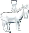 Sterling Silver Donkey Pendant