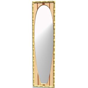 Surfboard-Shaped Mirror in Woody Light by Head High Creations