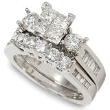 2ctw Diamond Bridal Set in 14k White Gold