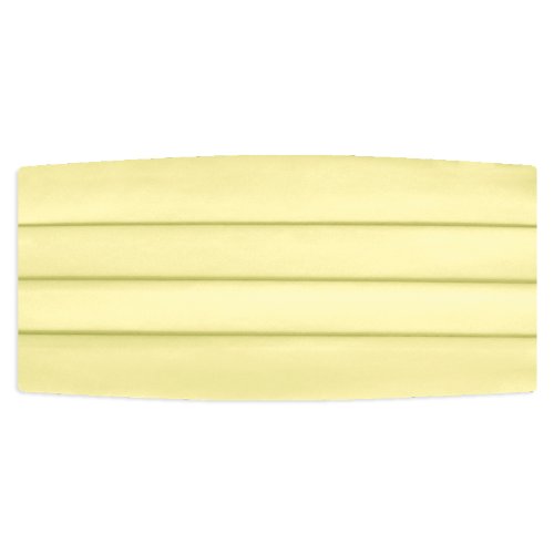 Yellow Satin Cummerbund