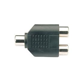 2 to 1 Female Socket x RCA Phono Audio Adapter Splitter