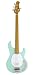 Ernie Ball Music Man Classic Collection StingRay 4 String Bass - Single Humbucker Mint Green Finished Birdseye Maple Neck White Pickguard