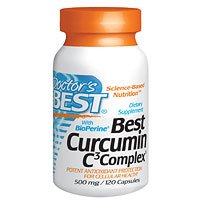 Doctors Best Curcumin C3 Complex - with BioPerine - 120 x 500mg Capsules