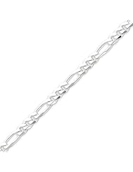 Sterling Silver 5.25mm Figaro Chain - 18 Inch