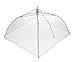 Bekith Set of 4 Pop Up Mesh Screen Food Cover Tents White - Keep Out Flies, Bugs, Mosquitos - Reusable (12 inch)
