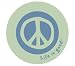 LIFE IS GOOD PEACE SIGN ROUND STICKERS (PACK OF 2) PERFECT FOR SPREADING GOOD CHEER A...