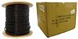 CAT6, Outdoor / Direct Burial Foil+Waterproof Tape, Solid, 24 AWG, Black, 1000 ft