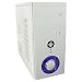 Electronics : Piano White Mini Tower Case with Blue LED Fan 500 watt psu