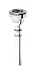 Yamaha Standard Series Small Shank Trombone Mouthpiece in Silver 48D