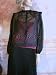 $1850 New TULEH Sheer Embroidered Black Silk Blouse Top 4