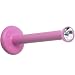 16 Gauge 3/8" Pink Push-In Labret Monroe