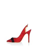 Federica Bassi Zapatos de talón abierto (Rojo / Negro)