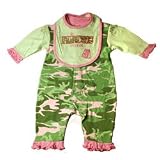 Bon Bebe - Princess Patrol 2-Pc Sleep n Play Set with Bib, Green Camo- Available in Various Sizes
