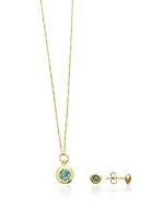 Córdoba Joyeros Conjunto Esfera Agua Marina